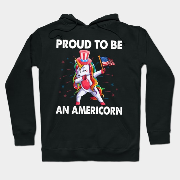 Proud To Be An Americorn 4th Of July Hoodie by CoolTees